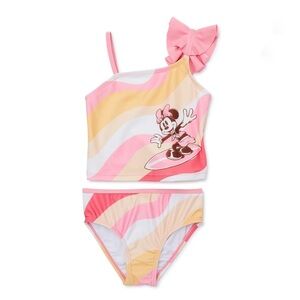 Minnie Mouse 2 Piece Swimsuit Size 18 Months